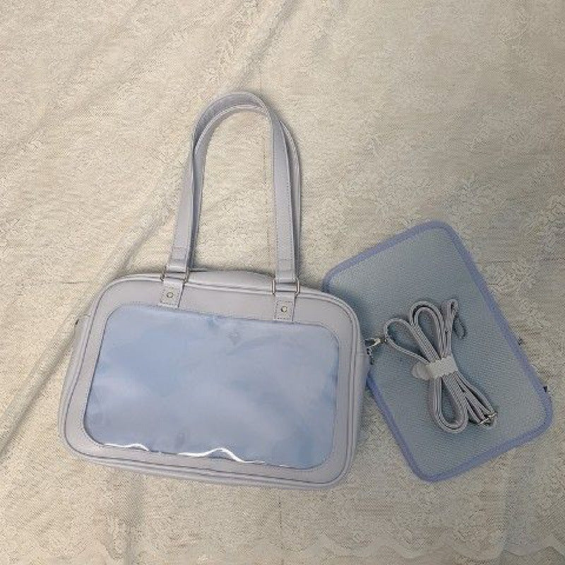 Transparent Badge Cartoon Backpack