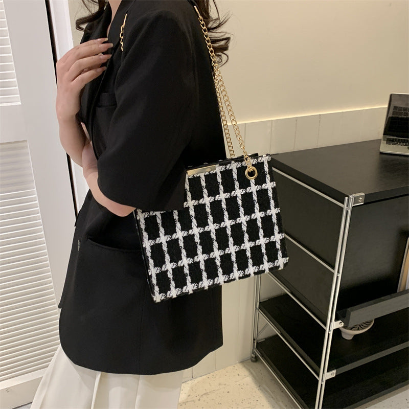 Bolso de hombro con cadena para mujer de gran capacidad