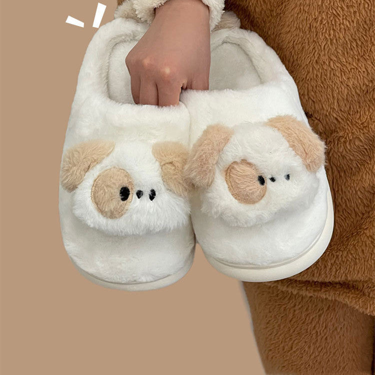 Pantoufles thermiques amovibles en coton imperméables pour femmes