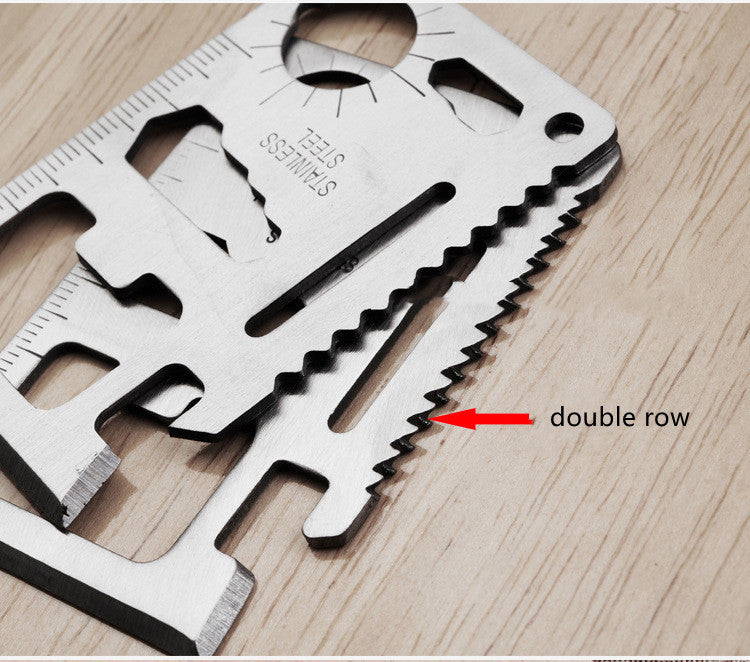 Tarjeta de herramientas multifuncional, tarjeta militar para acampar al aire libre