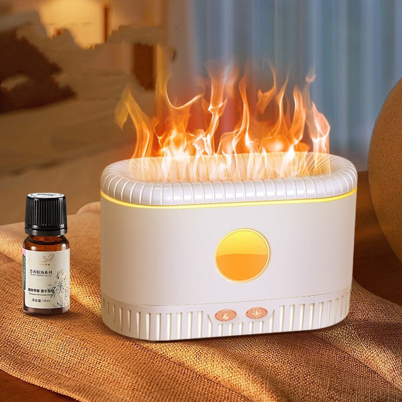 Humidificateur d'atmosphère à flamme simulée
