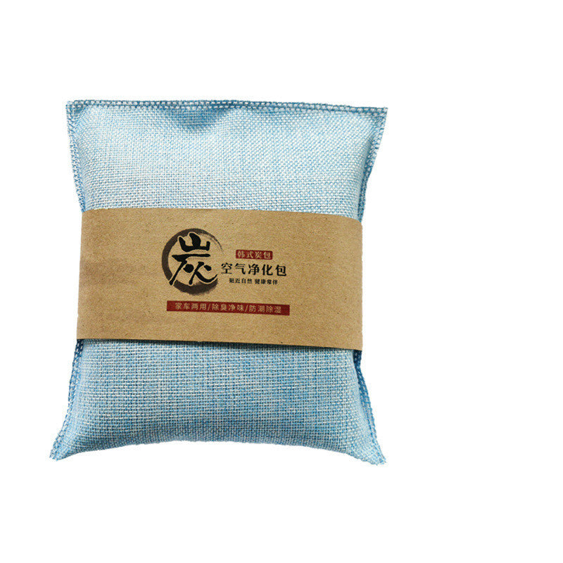 Car 500g Burlap Large Bamboo Charcoal Bag Car Deodorant