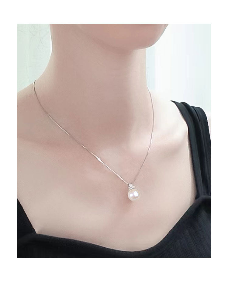 Collier pendentif en perles assorti à la mode, chaîne de clavicule exquise