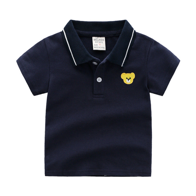 Chemise POLO à manches courtes pour enfants, dessin animé