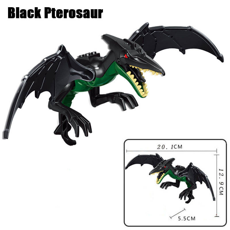 Bloques de construcción de dinosaurios coloridos jurásicos, rompecabezas para niños, montaje e inserción de juguetes para niños