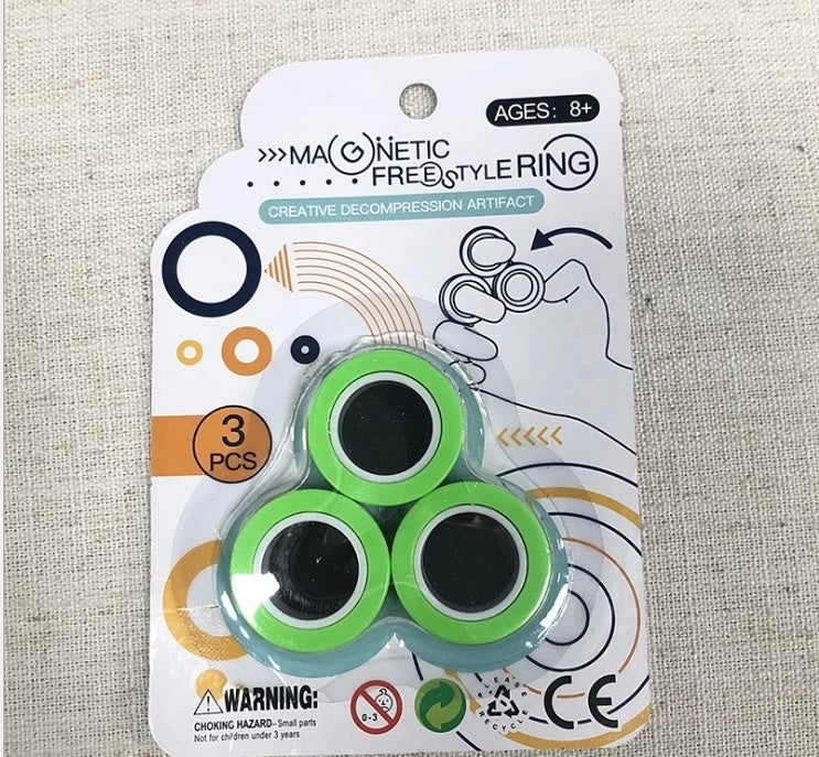 Anillo giratorio de dedo magnético