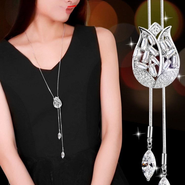 Autumn And Winter Long All-matching Tassel Female Accessories Pendant Pendant Necklace