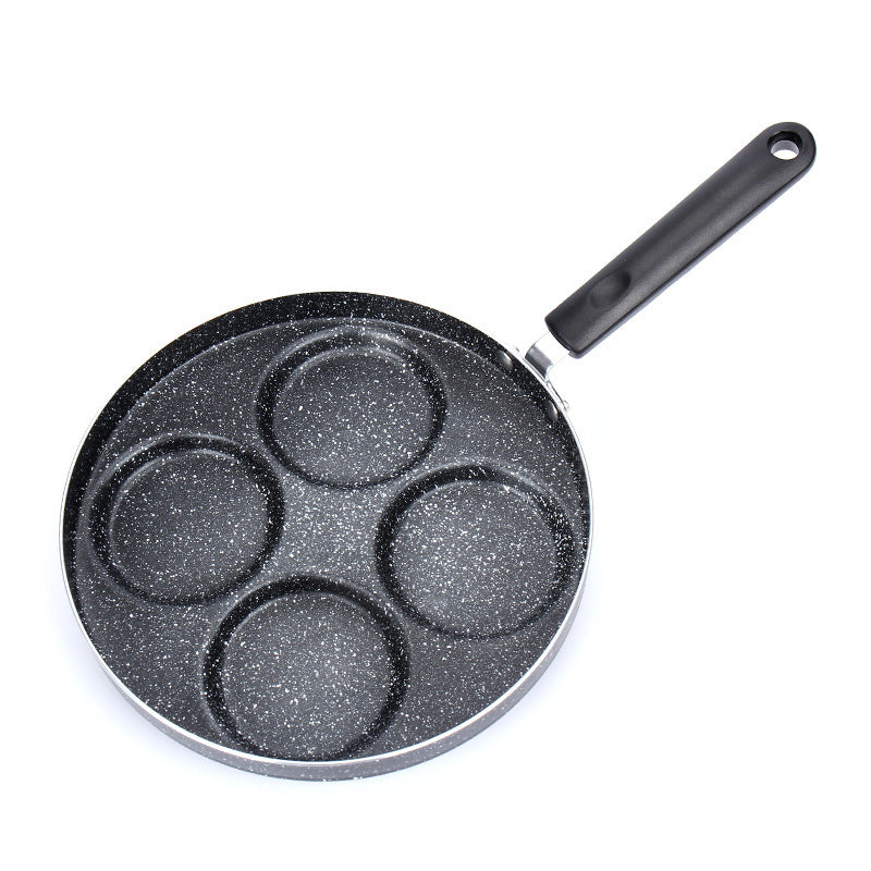 Poêle à œufs antiadhésive, 4 tasses, ustensiles de cuisine, poêle à crêpes, poêle à œufs adaptée à la cuisinière à gaz, cuisinière à Induction