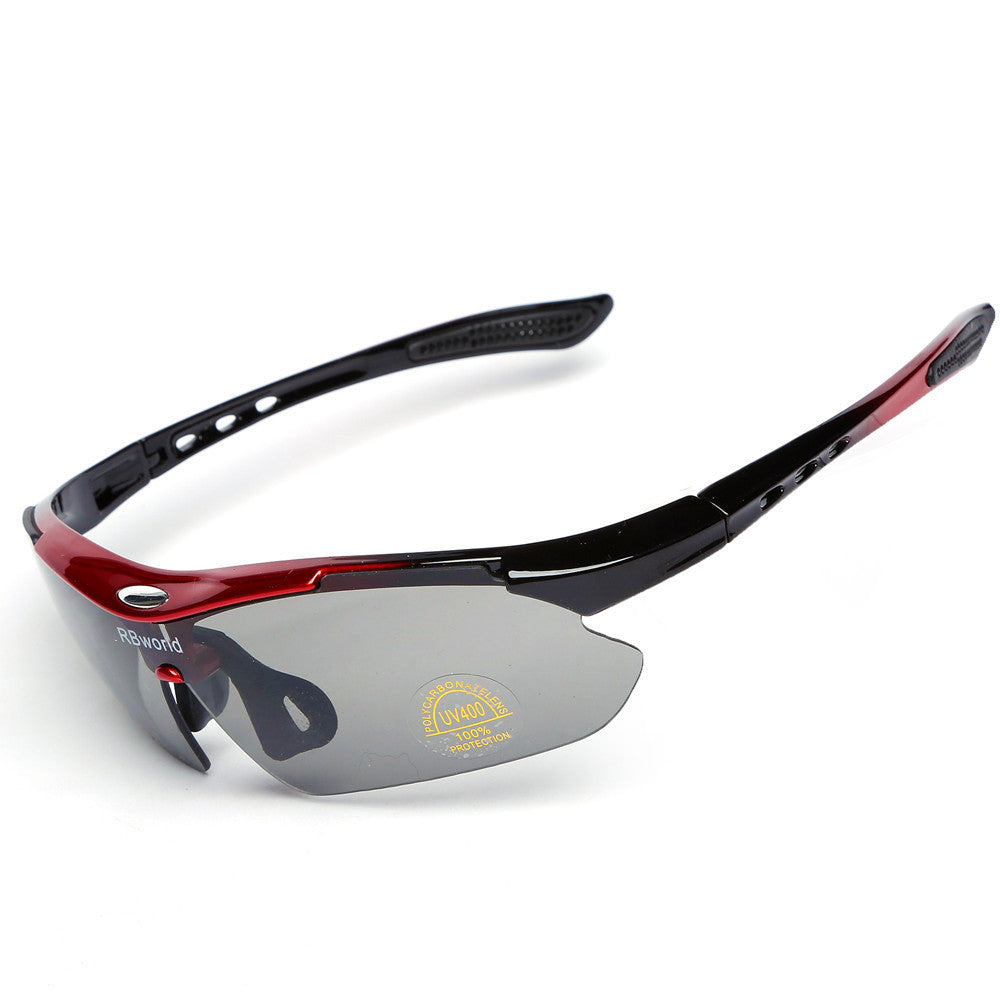 Cycling glasses 3 lenses outdoor sports anti-ultraviolet bicycle glasses anti-wind and sand myopia HD sunglasses