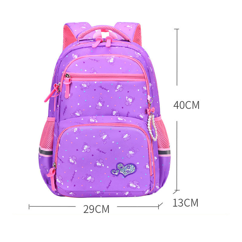 Sac à dos pour enfants de style princesse mignon de dessin animé de mode
