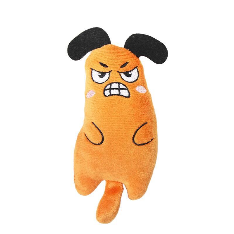 Jouets à la menthe brodés en peluche pour animaux de compagnie de chat