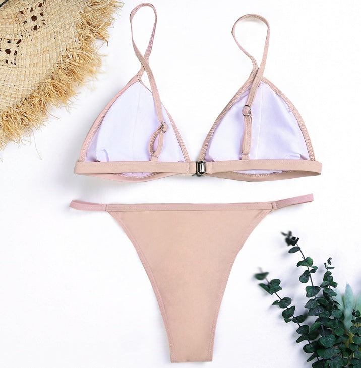 Maillot de bain brésilien de luxe avec diamants scintillants, soutien-gorge Push Up, ensemble deux pièces, en cristal, taille basse, pour femmes 