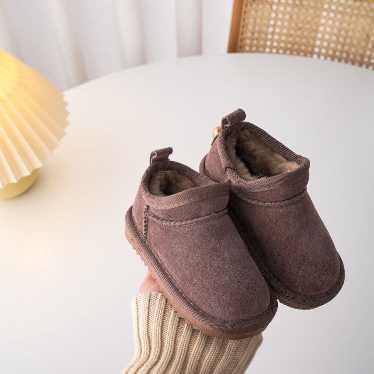 Bottes de neige basses pour enfants à la mode