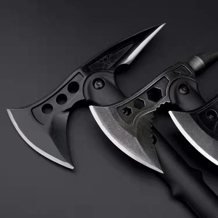 Hacha para acampar al aire libre de acero inoxidable multifuncional