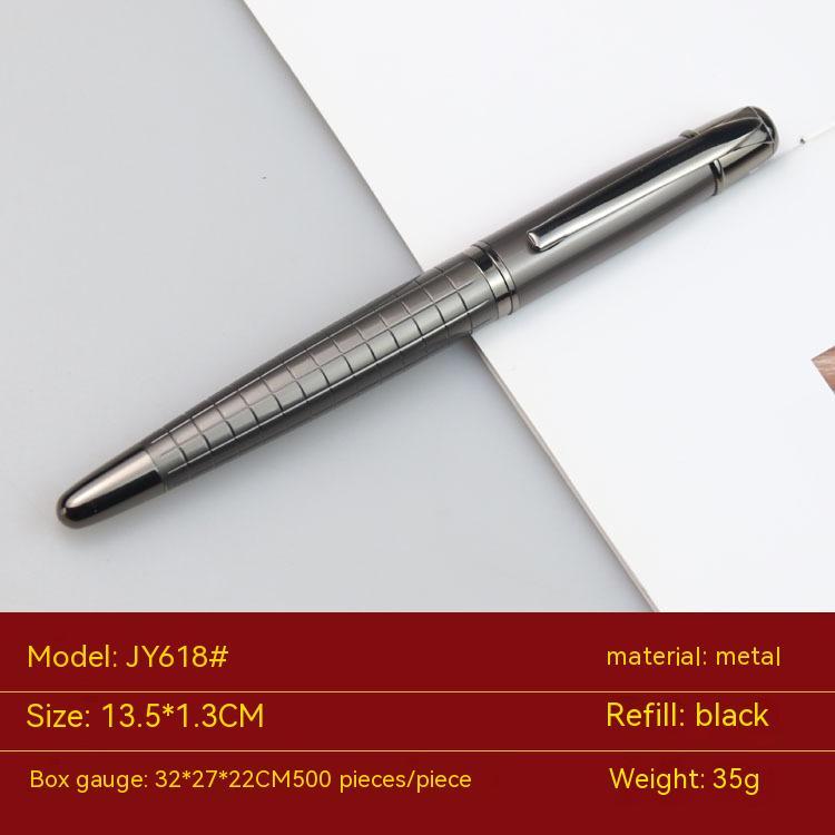 Stylo à bille en métal pour entreprise, pistolet gris, stylo à peinture à base d'eau pour bureau