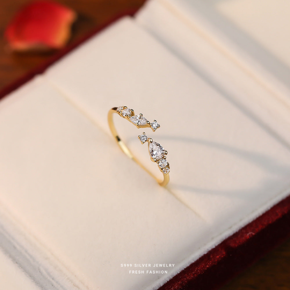 Bague en Zircon Super Star Point pour femme