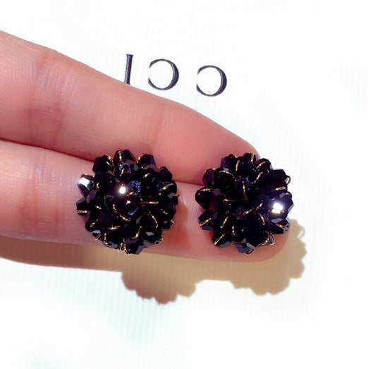 Boucles d'oreilles sauvages élégantes en cristal pour femmes