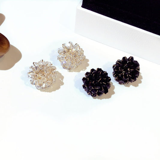 Boucles d'oreilles sauvages élégantes en cristal pour femmes