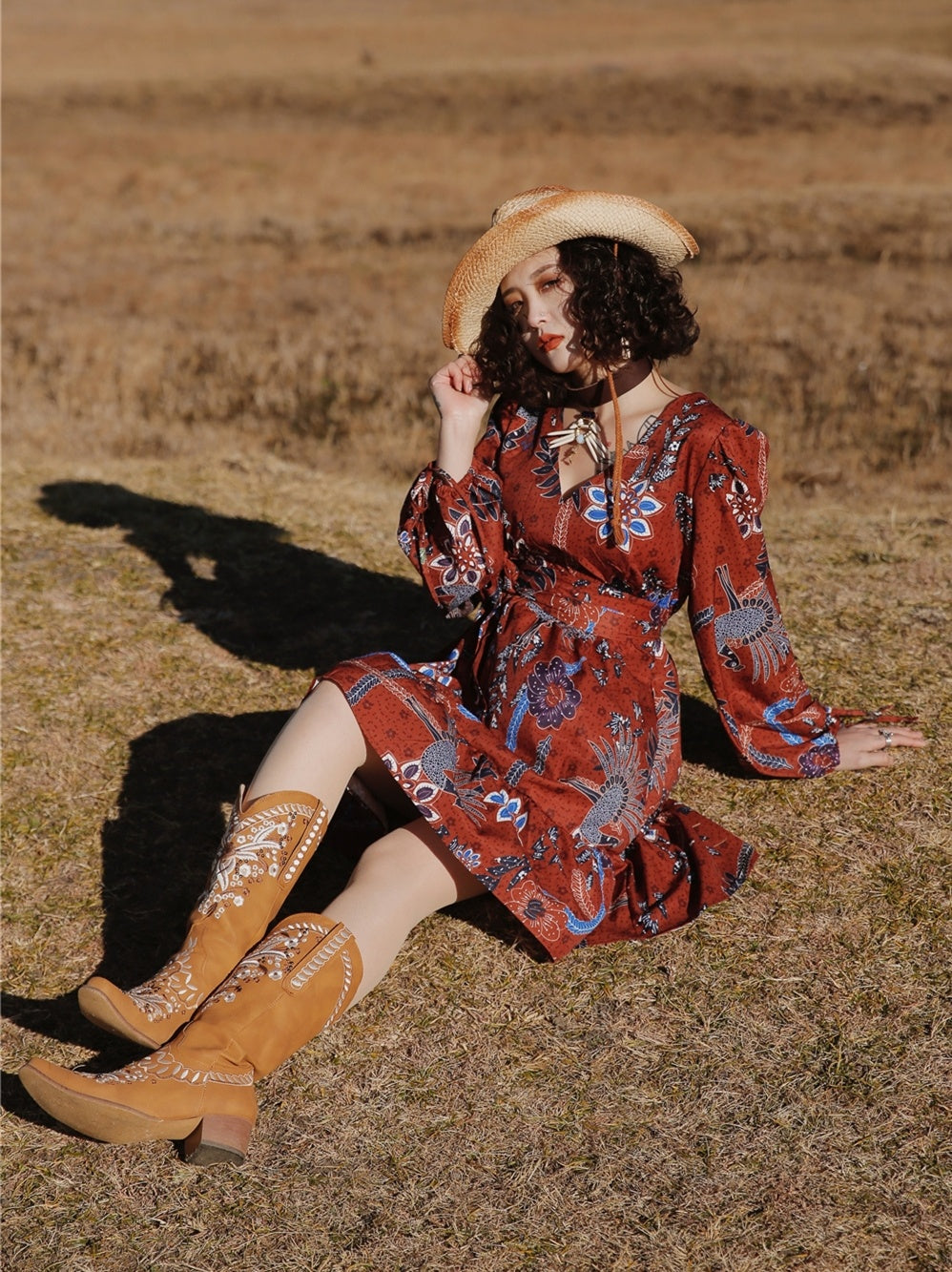 Botas Caballero Bohemio Bordadas Niña