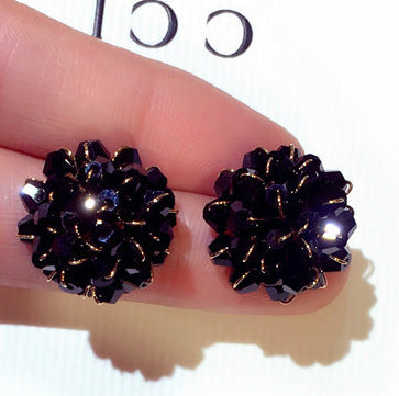 Boucles d'oreilles sauvages élégantes en cristal pour femmes