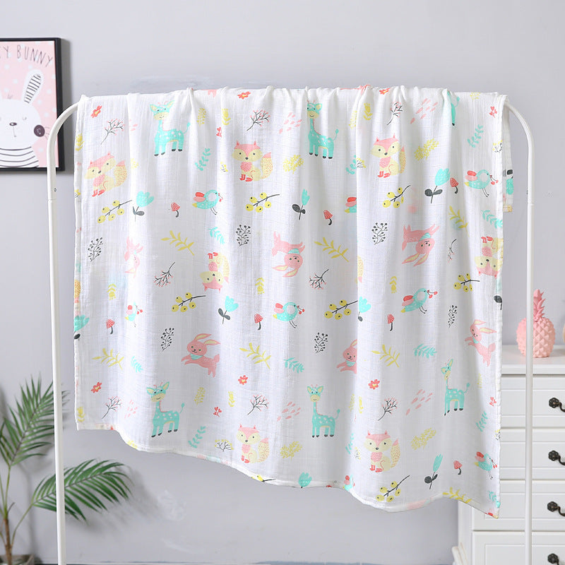 Serviette de bain en gaze double couche 110*120, serviette pour bébé