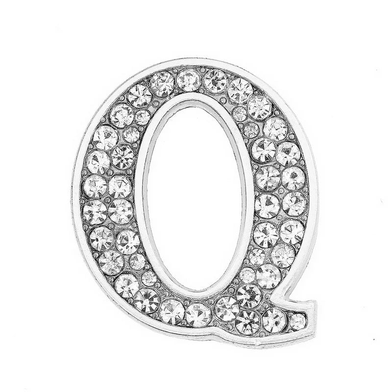 Cuentas dispersas de accesorios para collar de mascotas con letras de diamante blanco de Color cromado de 30mm