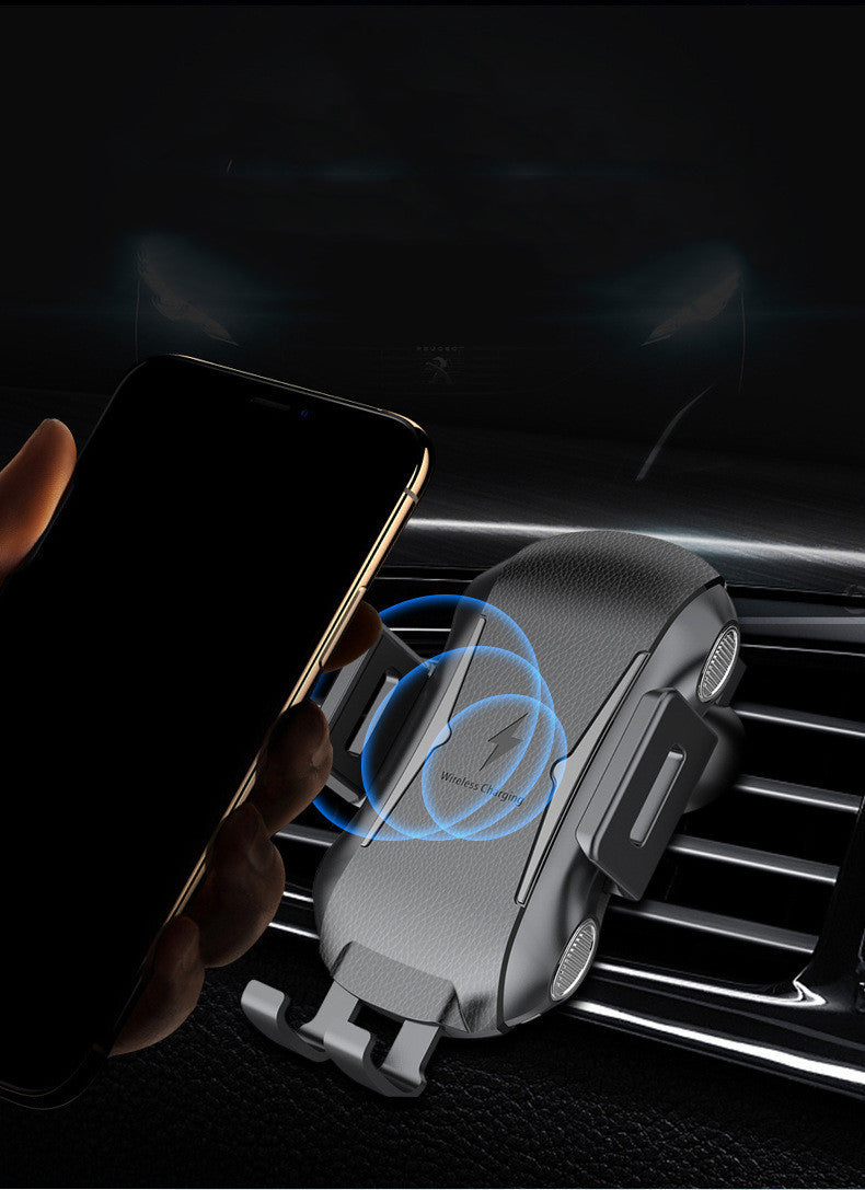 Cargador inalámbrico para coche de carga rápida.