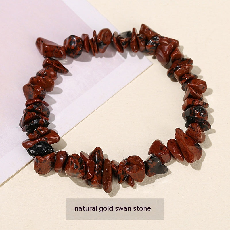 Natural Crystal Gravel Agate Aventurine Irregular Bracelet