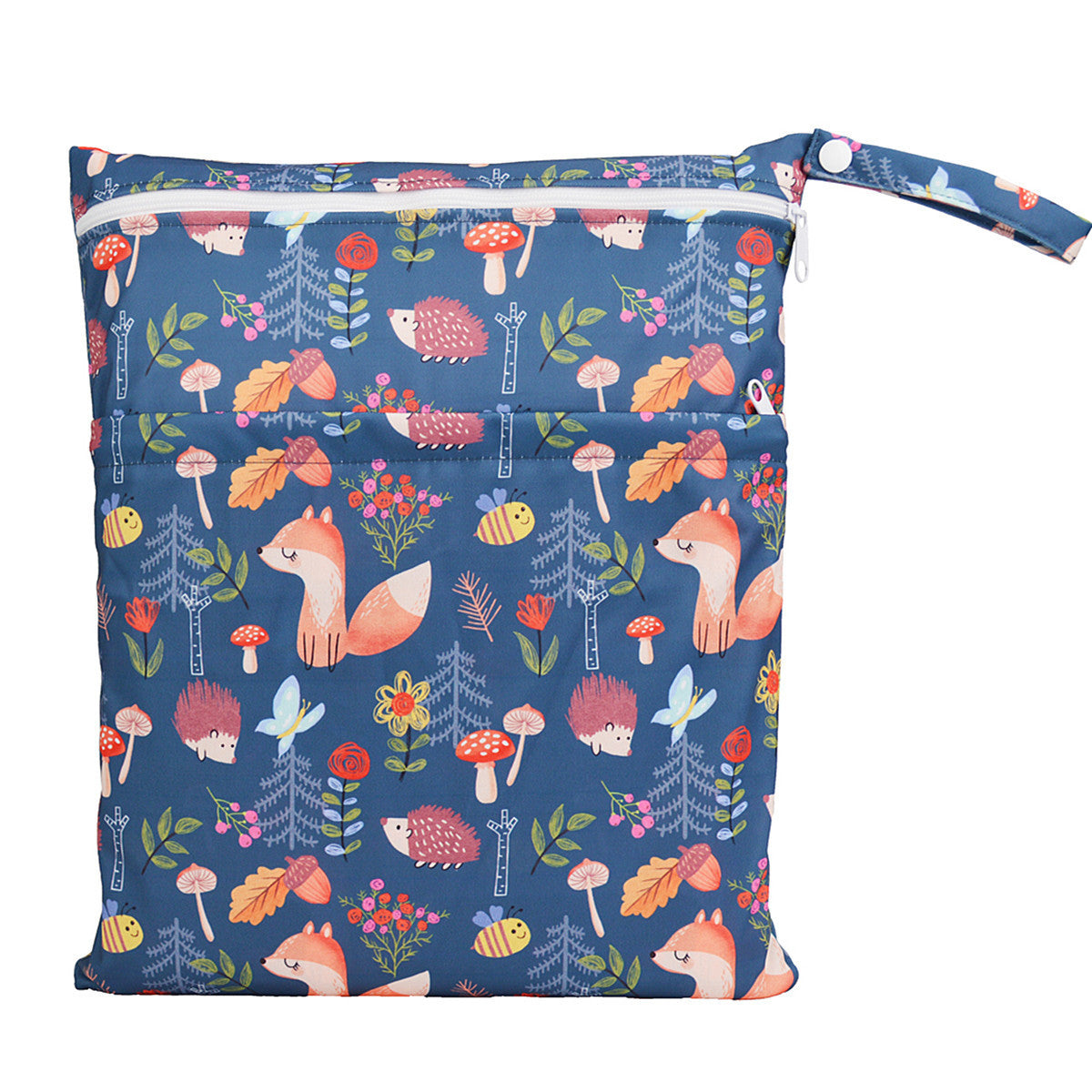 Bolsa de pañales con errores de gran capacidad y doble bolsillo, tamaño mediano