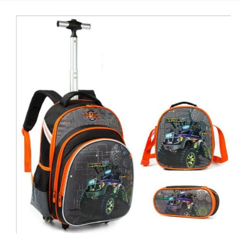 Bolso con ruedas de tres piezas para estudiantes de primaria