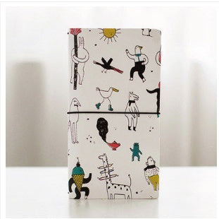 Cuaderno creativo de estilo japonés, cuaderno coreano de dibujos animados, bonito diario pintado a mano