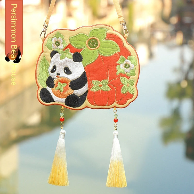 Sac à vêtements chinois Han, sac à bandoulière brodé de Style Antique