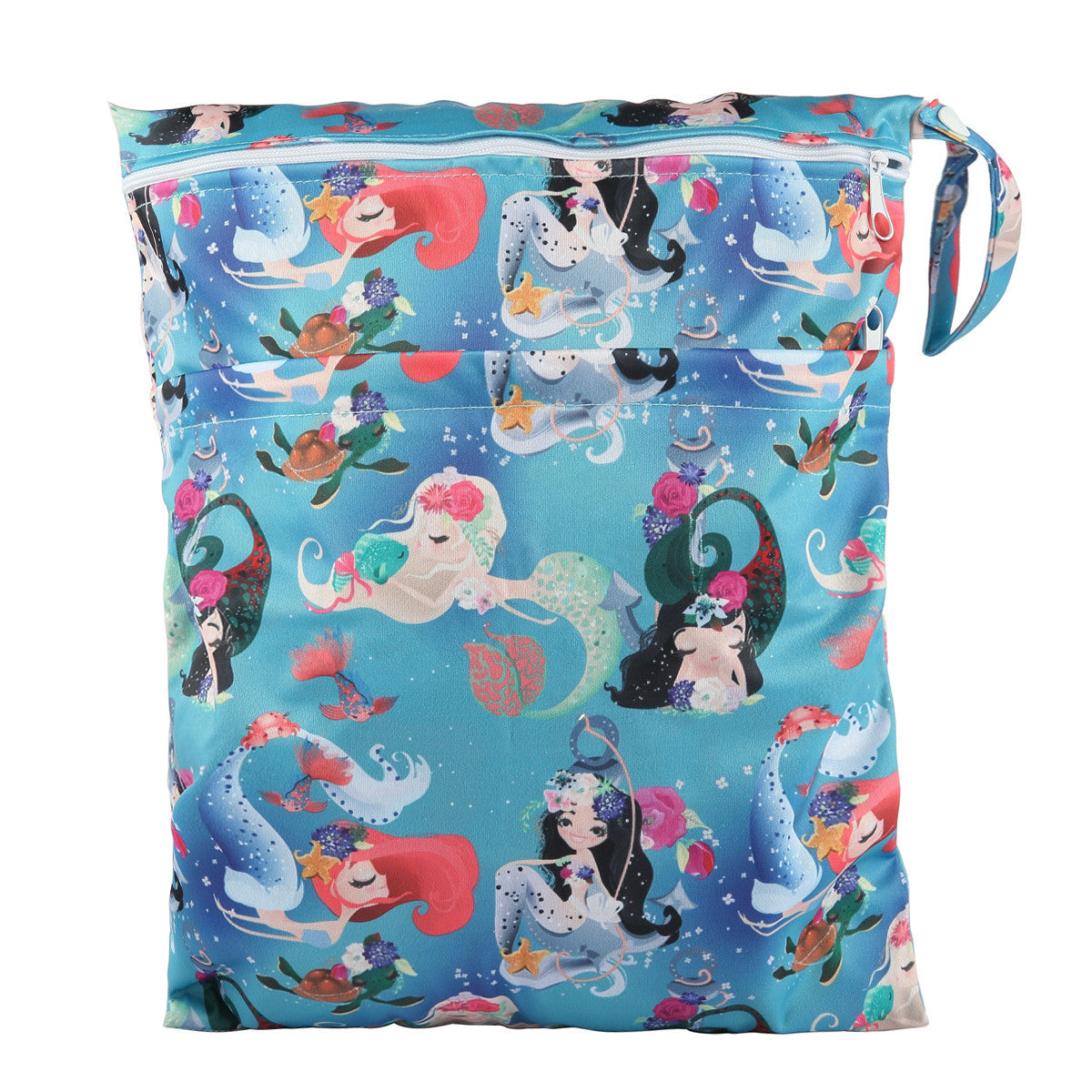 Bolsa de pañales con errores de gran capacidad y doble bolsillo, tamaño mediano