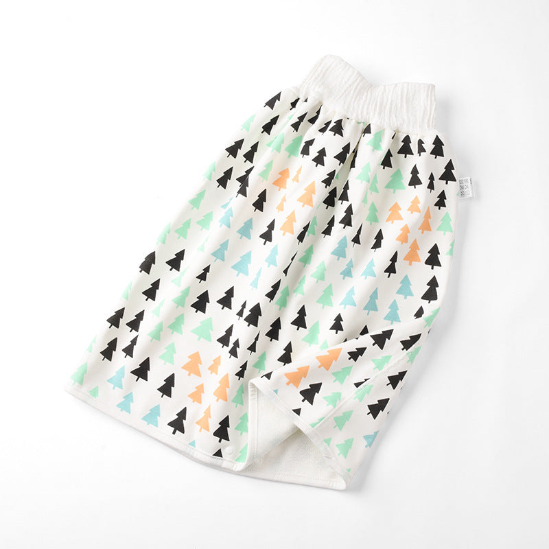 Jupe couche bébé en coton et fibre de bambou