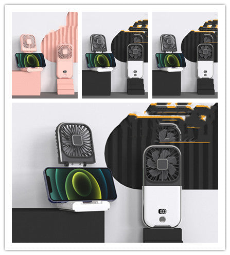 Ventilador pequeño portátil plegable con pantalla digital