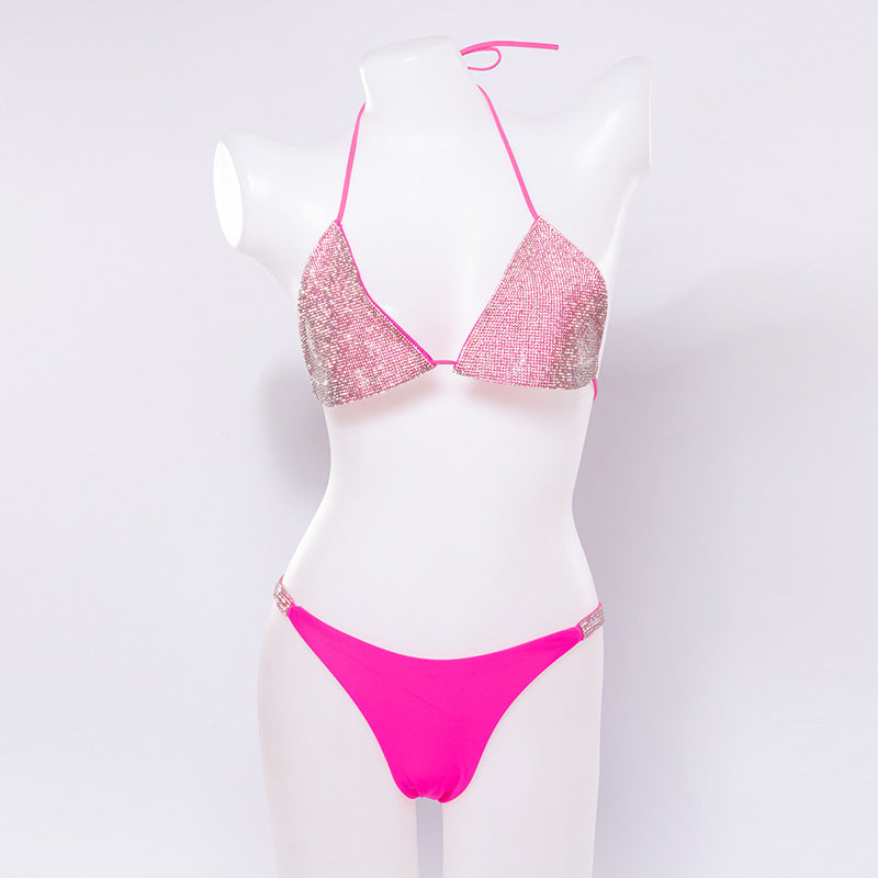 Ensemble soutien-gorge pour femmes, maillot de bain fendu pour vacances en bord de mer