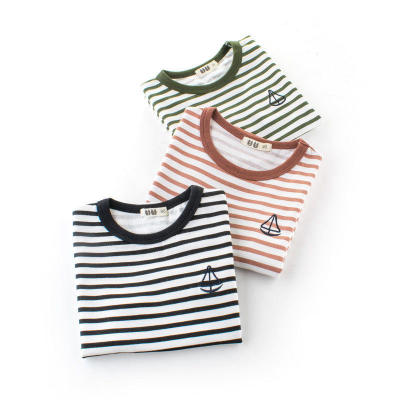 T-shirt rayé enfant en coton garçon
