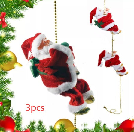 Escalera eléctrica de Papá Noel de plástico