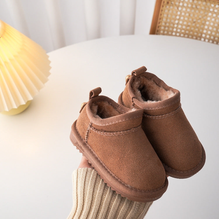 Bottes de neige basses pour enfants à la mode