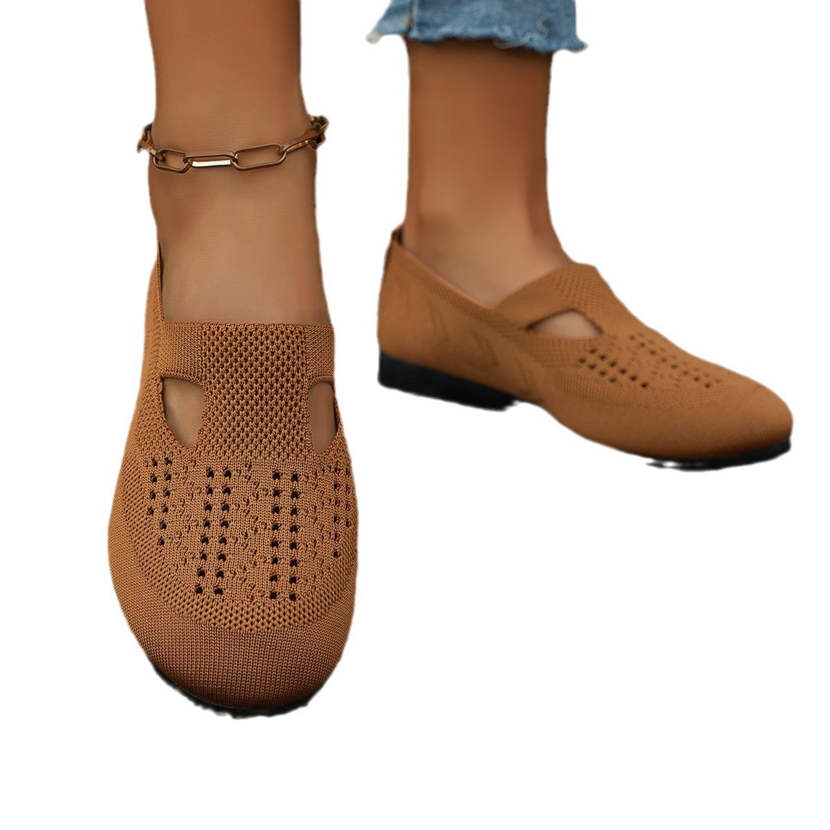 Chaussures décontractées d'extérieur à enfiler pour femmes