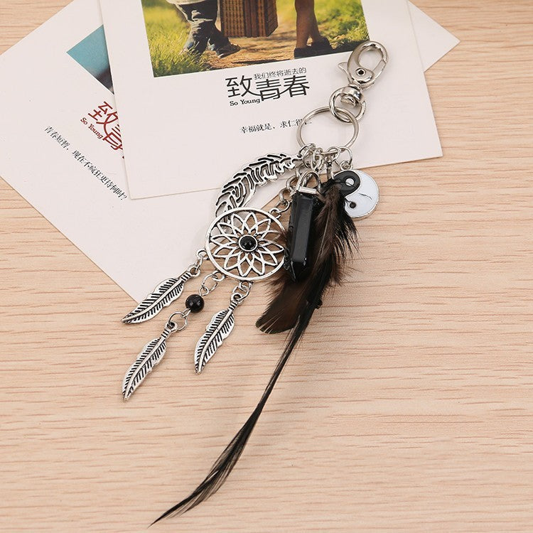 Porte-clés de voiture Gossip Dreamcatcher européen et américain