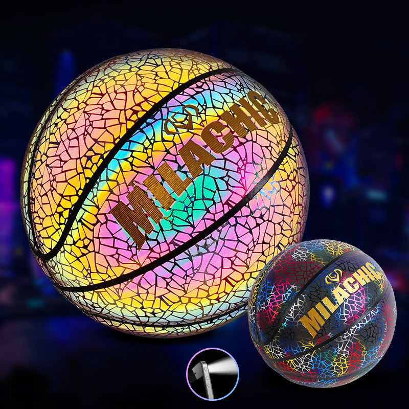 Baloncesto fluorescente brillante