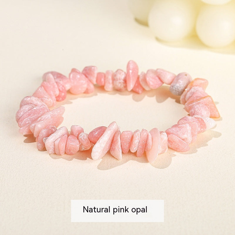 Natural Crystal Gravel Agate Aventurine Irregular Bracelet