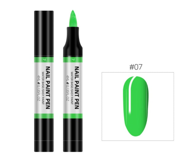 Stylo de peinture de vernis à ongles 24 couleurs, stylo de fleur de peinture 3D, stylo de fleur de dessin à base d'eau, stylo de vernis à ongles sans goût