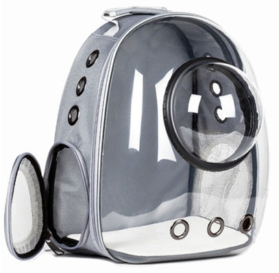 Sac pour chat, sac spatial entièrement transparent pour animaux de compagnie