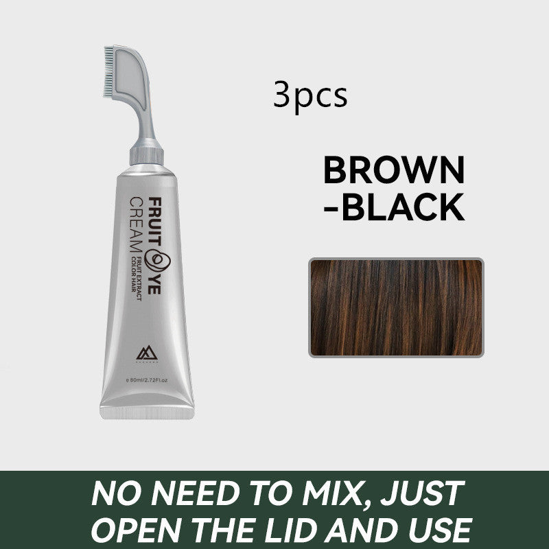 Crema de Color de fruta realista, estoy teñiendo el cabello y teñiendo plantas, tinte para el cabello, cabello blanco, mujeres embarazadas usan una crema de Color de cabello negro