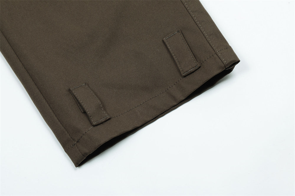 American High Street Pleated Multi-pocket Cargo Pants