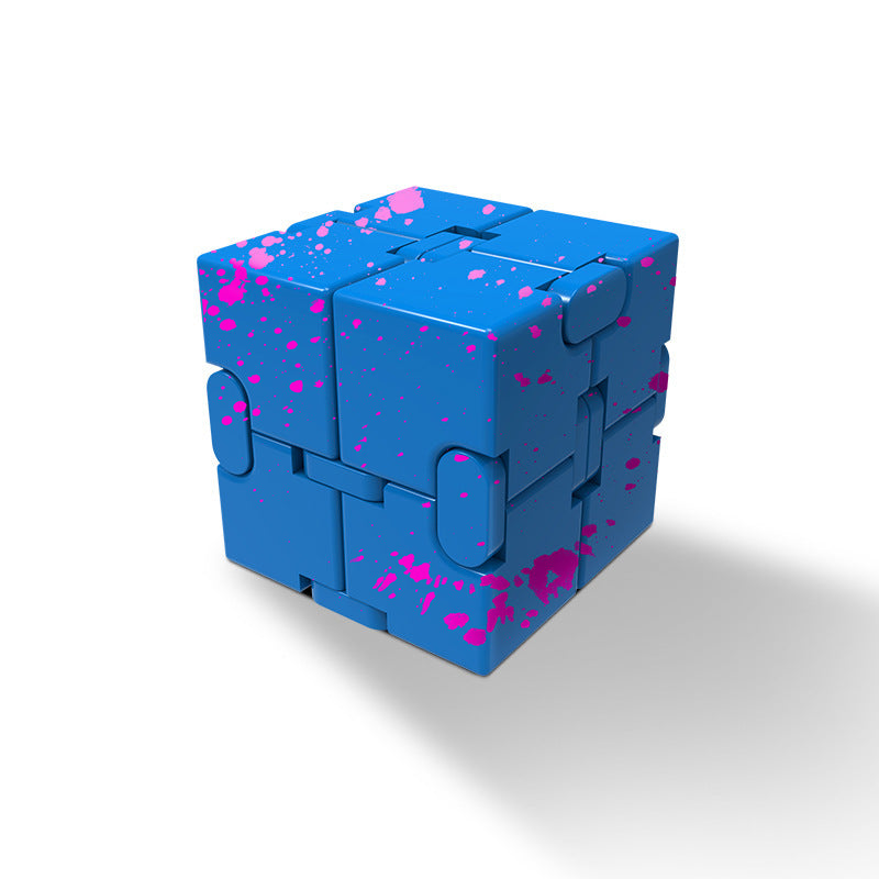 Jouet anti-Stress Cube infini en métal de qualité supérieure, décompresse Portable, jouets relaxants pour enfants et adultes