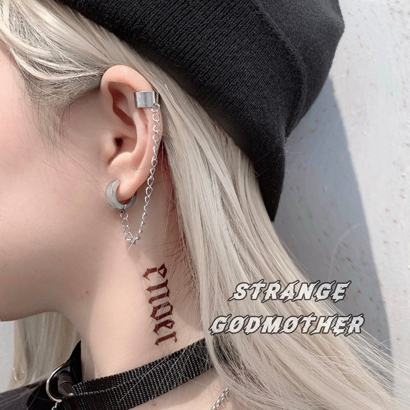 Ensemble créatif simple de cinq clips d'oreille non percés