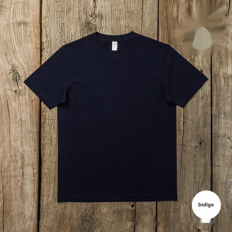 Unisex Thickened Heavy Pullover Japanese Short Sleeve Loose